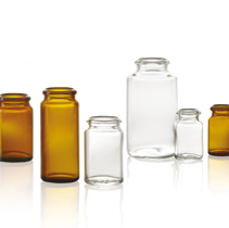 100 ml tabletpot, helder, type 1 geblazen glas