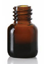 5 ml spray, amber, type 1 geblazen glas