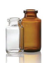 25 ml injectieflacon, amber, type 1 geblazen glas