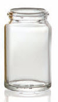 11.5 ml tabletpot, helder, type 3 geblazen glas